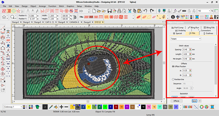 Automatically Assigning Stitch Properties